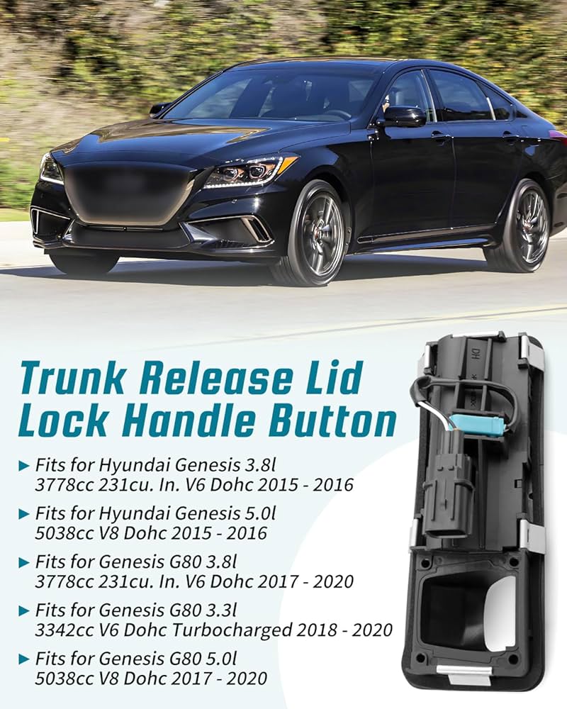 Amazon.com: Trunk Lid Release Lock Handle Switch Fit for Hyundai